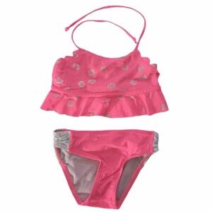 Limited Too 2pc Pink Bikini Swimwear Swim Bathing Suit sz 2T Toddler Girls
